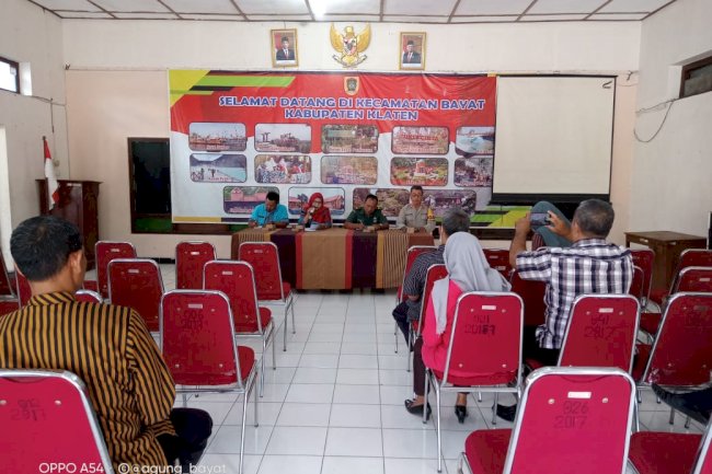 RAKOR PERSIAPAN HARIJADI KLATEN KE 419 DAN HUT RI KE 78 KECAMATAN BAYAT