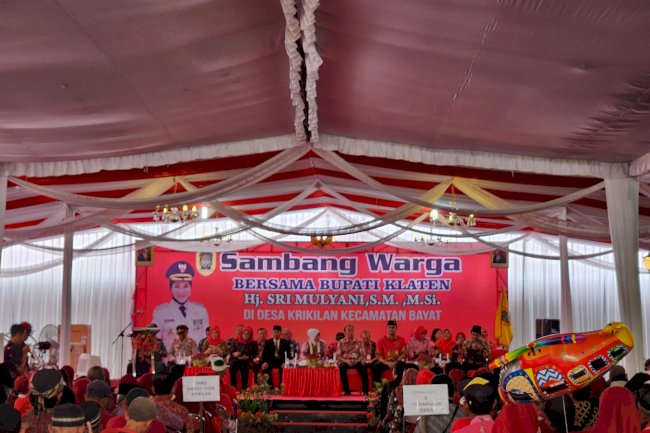 Sambang Warga Desa krikilan kecamatan Bayat