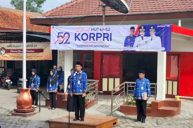 Upacara Peringatan Hari KORPRI Ke-52 Tahun 2023 Kecamatan Bayat