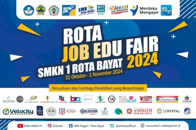 Job Edu Fair SMKN 1 Rota Bayat 31 Oktober - 1 November 2024