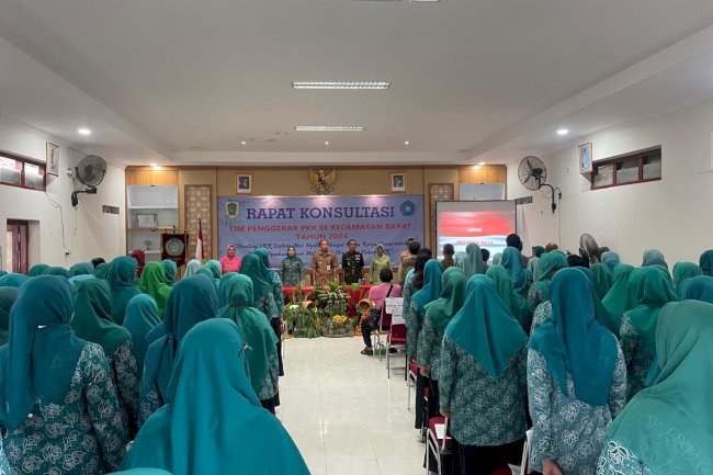 Rapat Konsultasi PKK Kecamatan Bayat Tahun 2024