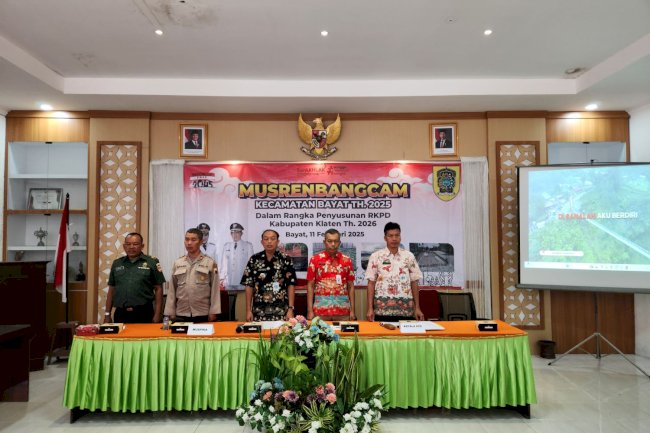 Musrenbangcam Kecamatan Bayat Dalam Rangka Penyusunan RKPD Kabupaten Klaten Tahun 2026