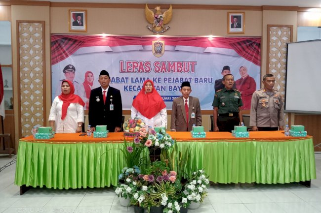 Lepas Sambut Pejabat Lama ke Pejabat Baru di Kecamatan Bayat