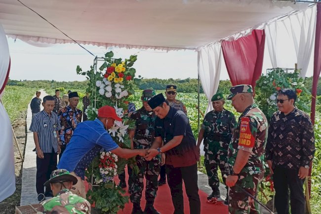 Upacara Penutupan Kegiatan TNI Manunggal Membangun Desa ( TMMD ) Sengkuyung Tahap I Desa Krakitan