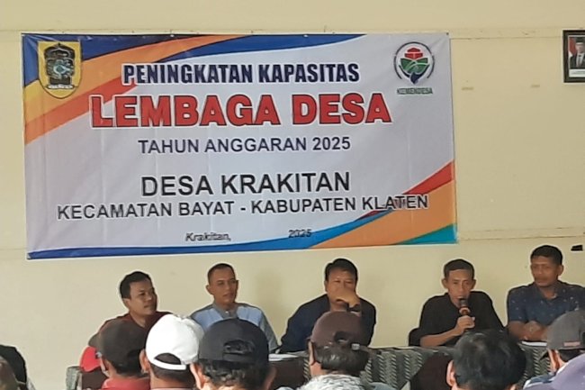 Peningkatan Kapasitas Lembaga Desa Tahun Anggaran 2025 di Desa Krakitan Kecamatan Bayat