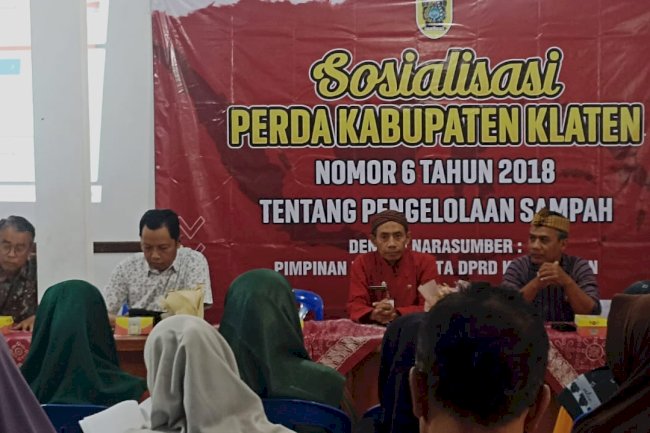 Sosialisasi Perda Nomor 6 Tahun 2018 Tentang Penyelenggaraan Pengelolaan Sampah di Desa Krikilan, Wiro, dan Paseban Kecamatan Bayat