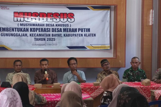 Musyawarah Desa Khusus Pembentukan Koperasi Merah Putih