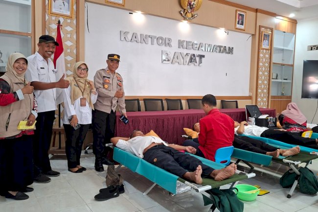 PMI Kecamatan Bayat Gelar Donor Darah Sukarela di Aula Kantor Kecamatan