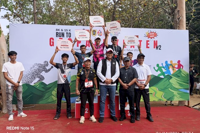 Bukit Cinta Watu Prahu Gununggajah Jadi Pusat Kemeriahan Run to Geopark Klaten 