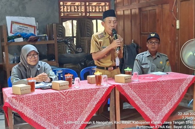 Pertemuan Rutin KTNA Kecamatan Bayat Perkuat Sinergi dan Koordinasi Sektor Pertanian