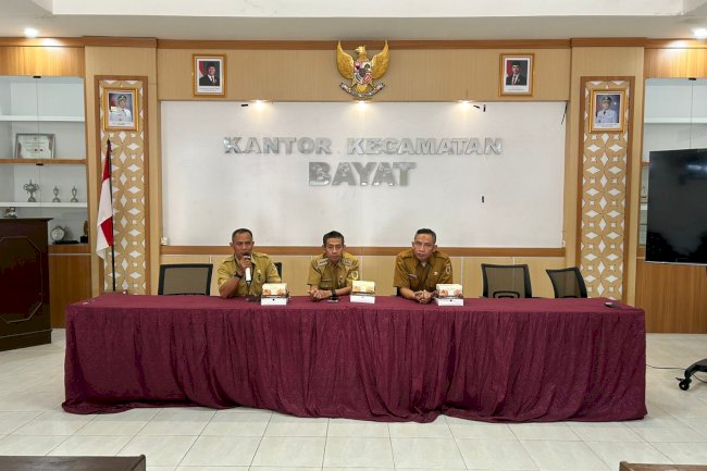 Kecamatan Bayat Menyelenggarakan Pendampingan Pemutakhiran Informasi Publik Bagi Desa