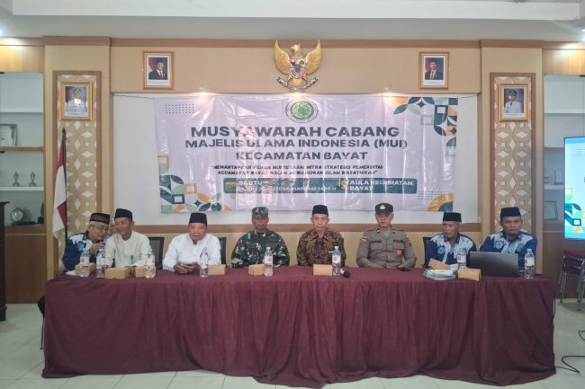 Musyawarah MUI Kecamatan Bayat Tetapkan Kepengurusan Baru Masa Khidmat 2025–2030