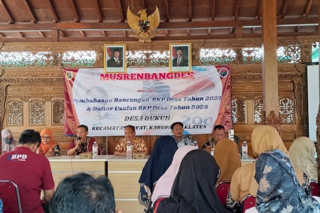 Kecamatan Bayat Laksanakan Musrenbangdes Pembahasan Rancangan RKP Desa Tahun 2027 dan DU RKP Desa Tahun 2028