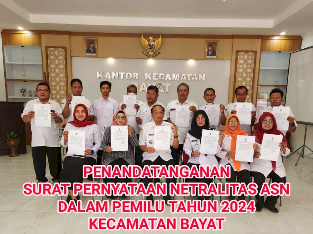 Penandatanganan Surat Pernyataan Netralitas ASN Dalam Pemilu Tahun 2024 ...