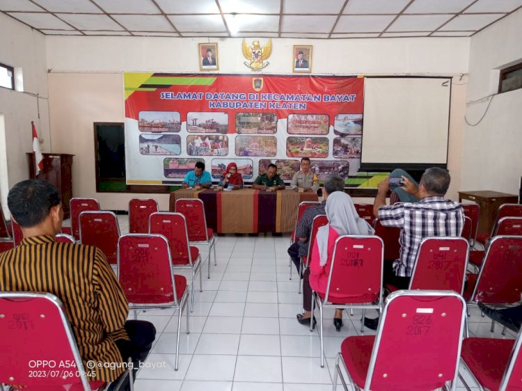 RAKOR PERSIAPAN HARIJADI KLATEN KE 419 DAN HUT RI KE 78 KECAMATAN BAYAT