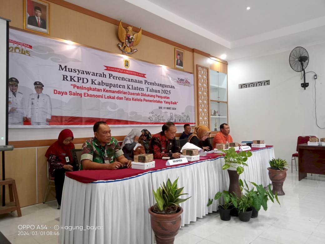 Musrenbang RKPD Kabupaten Klaten Tahun 2025 di Kecamatan Bayat