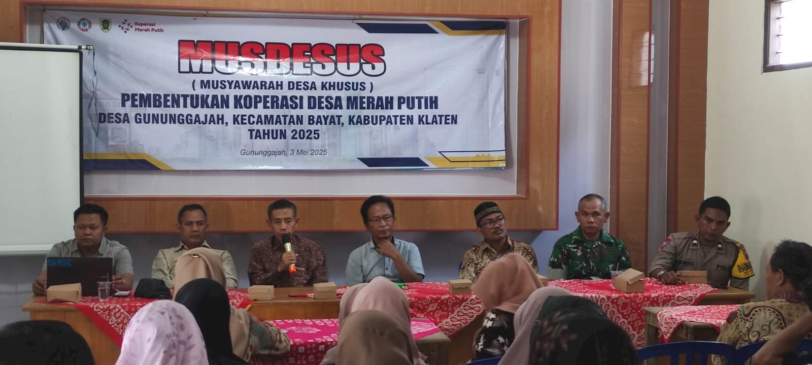 Musyawarah Desa Khusus Pembentukan Koperasi Merah Putih