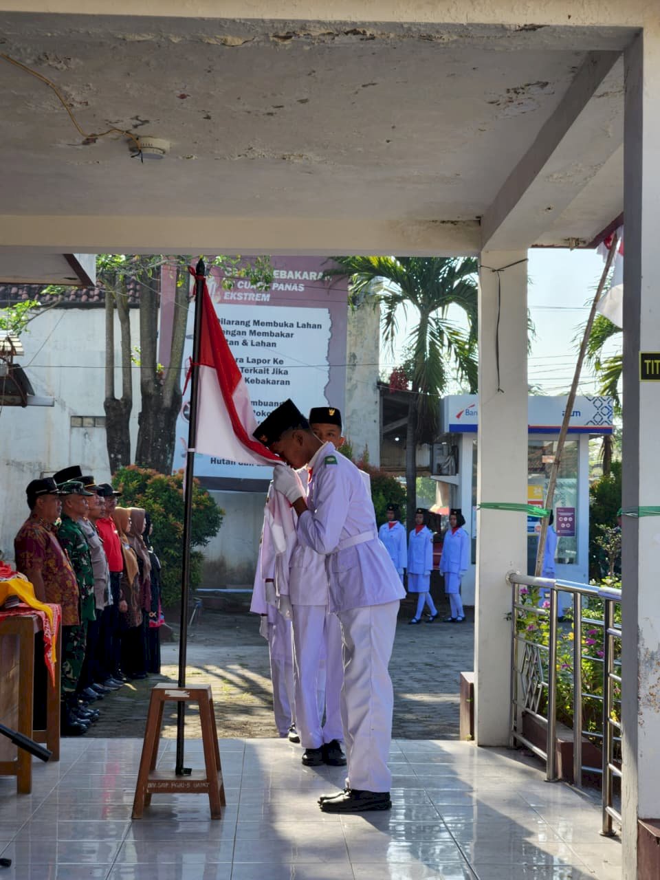 Pengukuhan Anggota Paskibra Kecamatan Bayat dalam Rangka HUT ke-80 Kemerdekaan RI