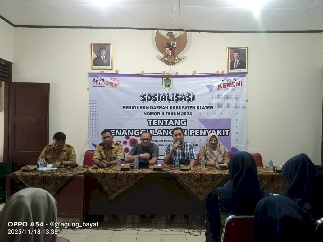 Sosialisasi Peraturan Daerah Kabupaten Klaten Nomor 4 Tahun 2024 Tentang Penanggulangan Penyakit Di Desa Tegalrejo
