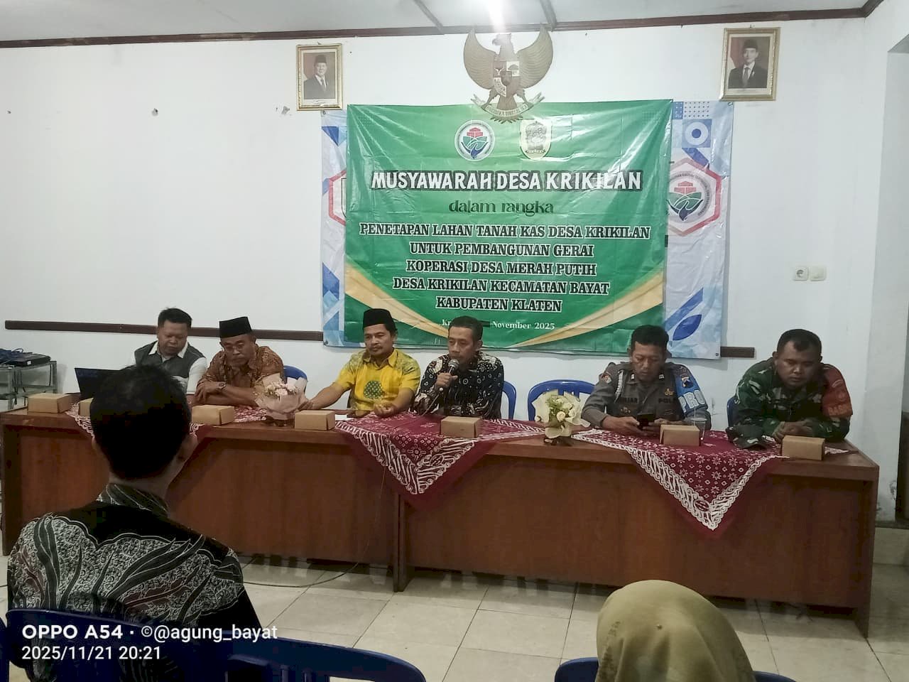Musyawarah Desa Penetapan Tanah Kas Desa (TKD) untuk Gerai Koperasi Desa Merah Putih (KDMP) di Desa Krikilan