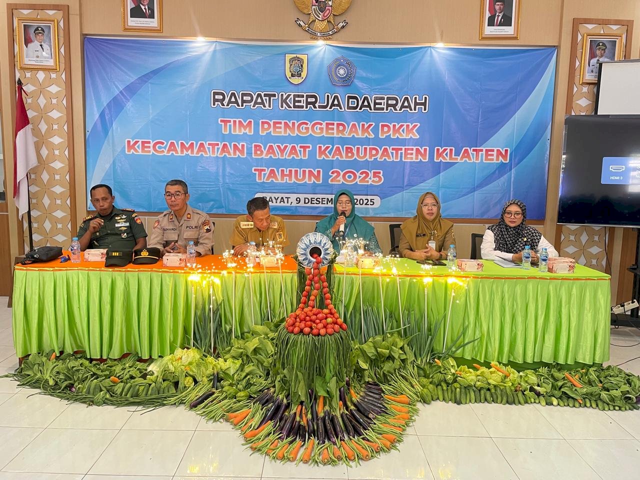 Rapat Kerja Daerah Tim Penggerak PKK Kecamatan Bayat Kabupaten Klaten Tahun 2025 Berjalan Lancar
