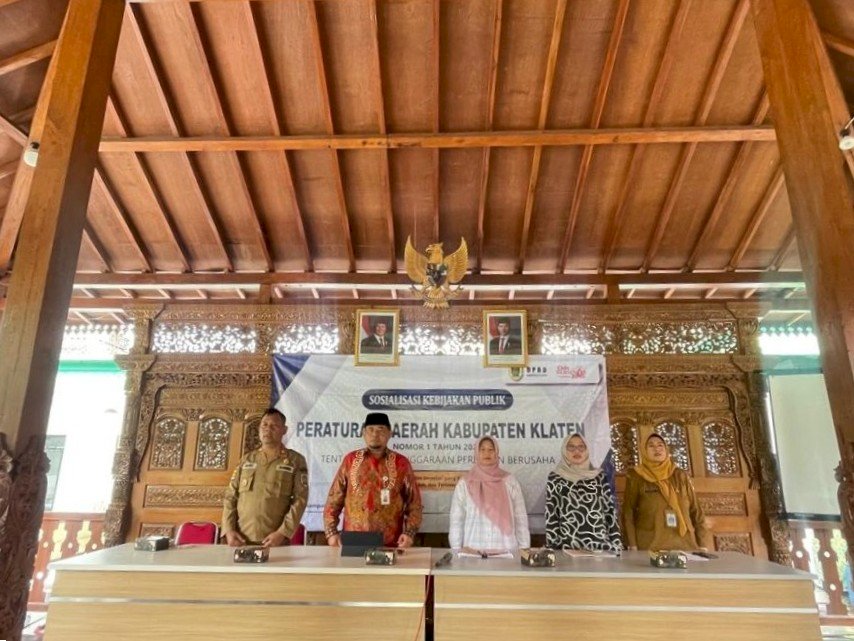 Sosialisasi Perda Kabupaten Klaten Nomor 1 Tahun 2023 tentang Penyelenggaraan Perizinan Berusaha Digelar di Desa Dukuh, Krikilan, dan Jotangan