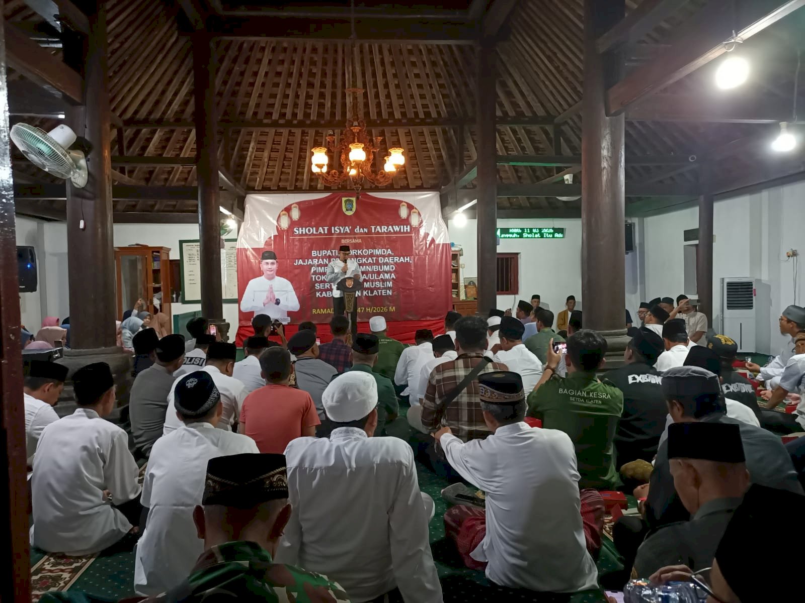Tarawih Keliling Bersama Bupati Klaten di Masjid Sunan Pandanaran Golo Paseban, Pererat Silaturahmi dengan Masyarakat