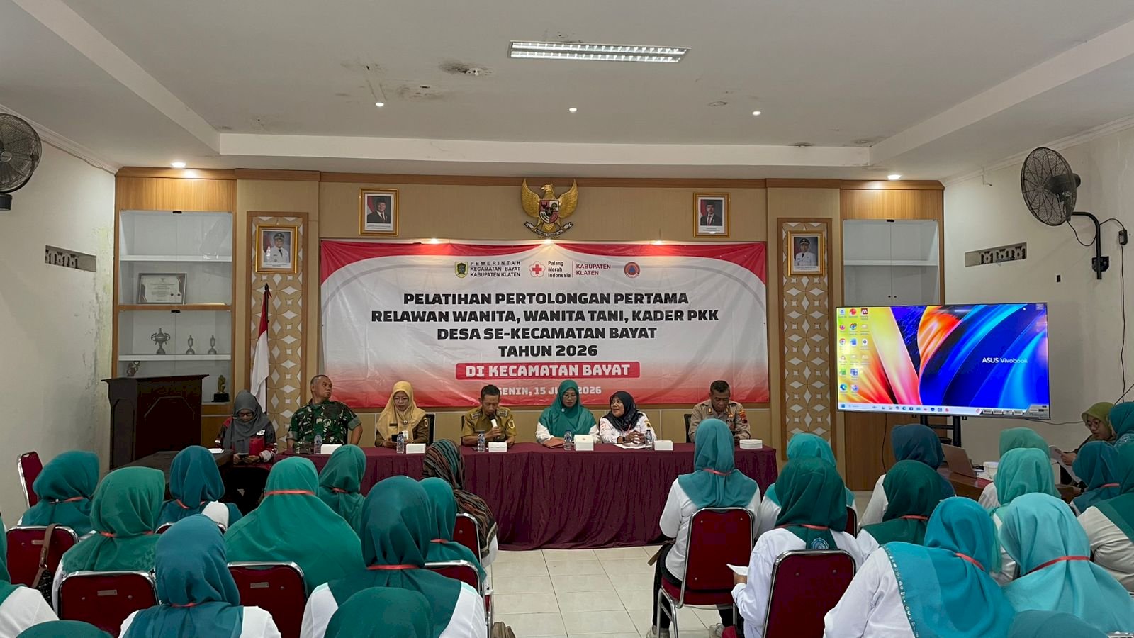 Kecamatan Bayat Gelar Pelatihan Pertolongan Pertama bagi Relawan Wanita Kader TP PKK Desa