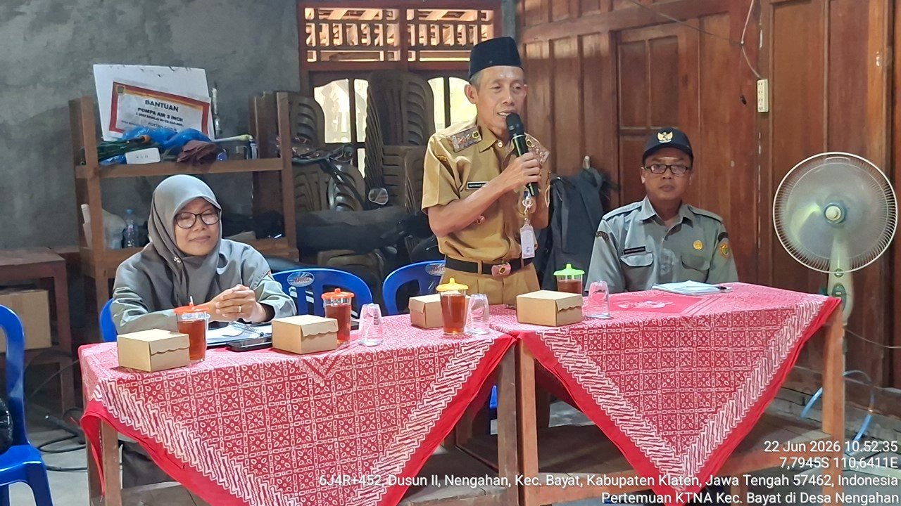 Pertemuan Rutin KTNA Kecamatan Bayat Perkuat Sinergi dan Koordinasi Sektor Pertanian