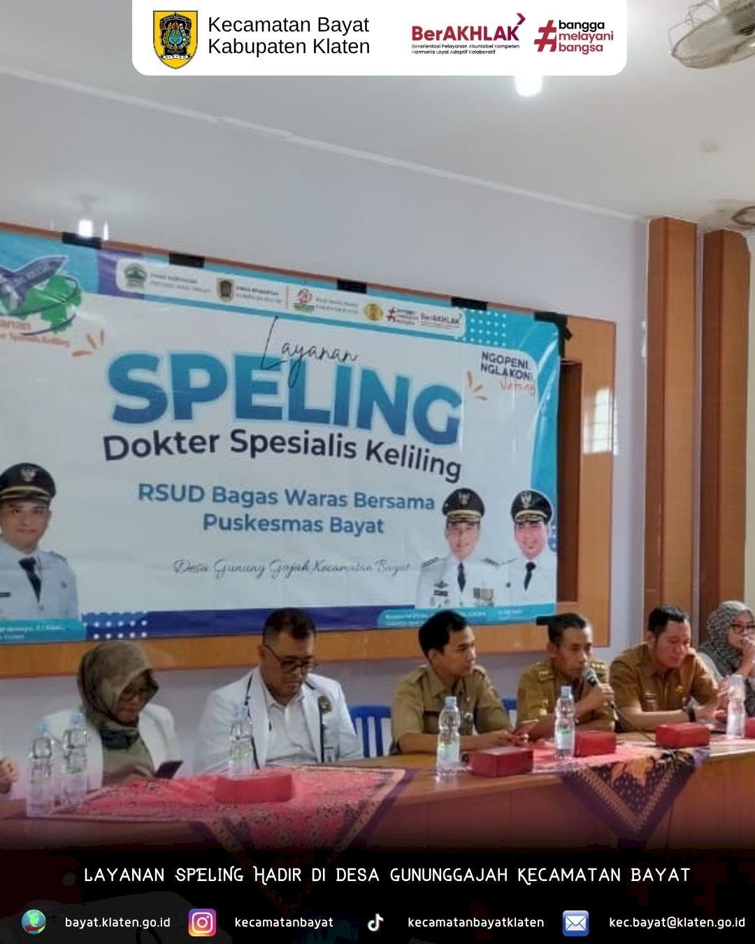 Layanan SPELING (Dokter Spesialis Keliling) Hadir di Desa Gununggajah Kecamatan Bayat